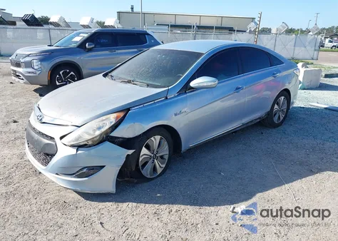 2013 Hyundai Sonata Hybrid Limited из США, поврежденный, VIN KMHEC4A4XDA083289